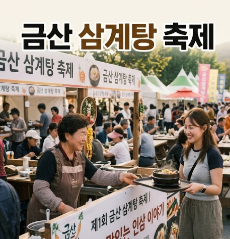 금산삼계탕 축제 제6회 가족과 함께 축제구경